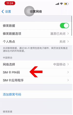 虎林苹果14维修网分享如何给iPhone14的SIM卡设置密码 