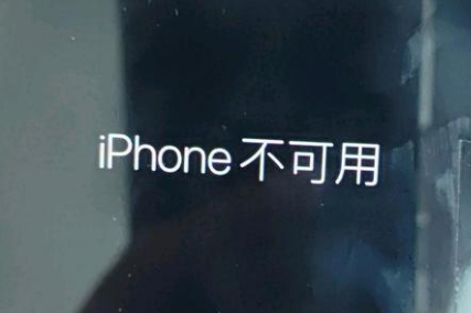 虎林苹果服务网点分享锁屏界面显示“iPhone 不可用”如何解决 